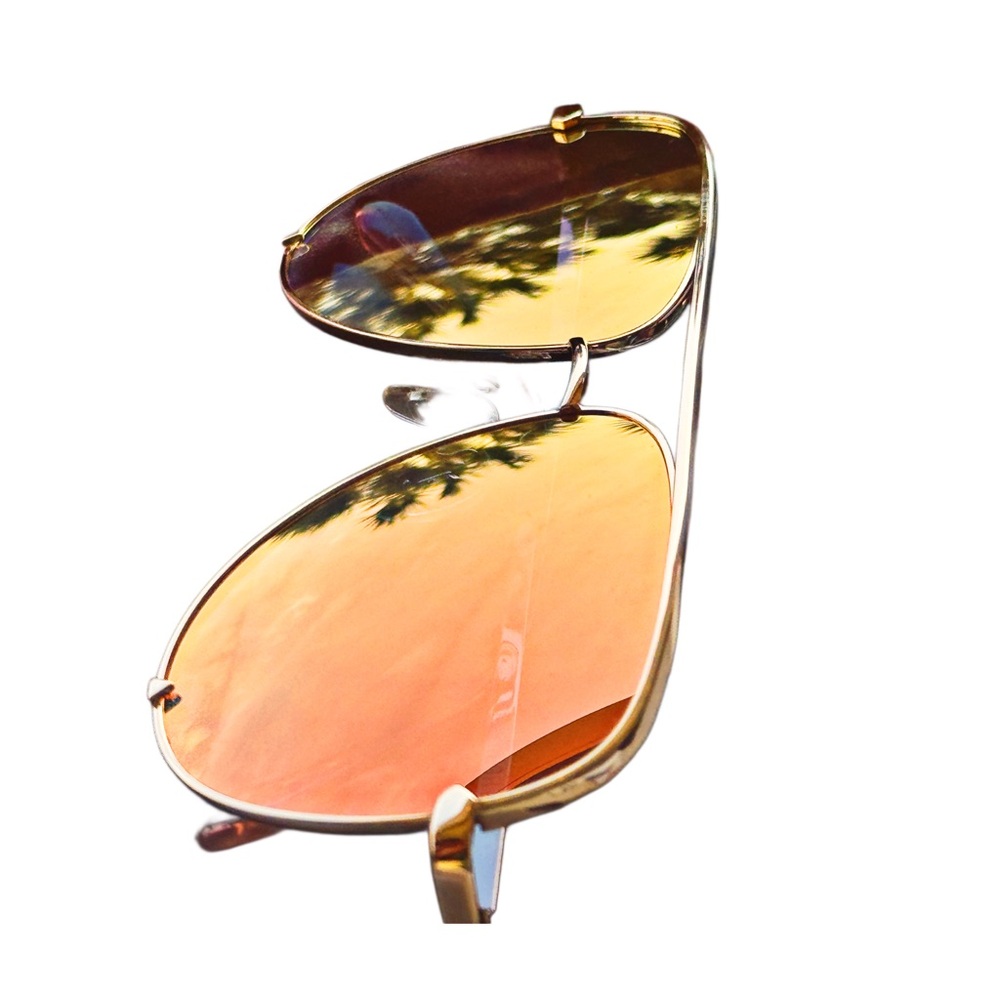 NIB - QUAY Australia, HIGH KEY, Gold Frame/Copper Fade Lens Aviators - Picture 10 of 13